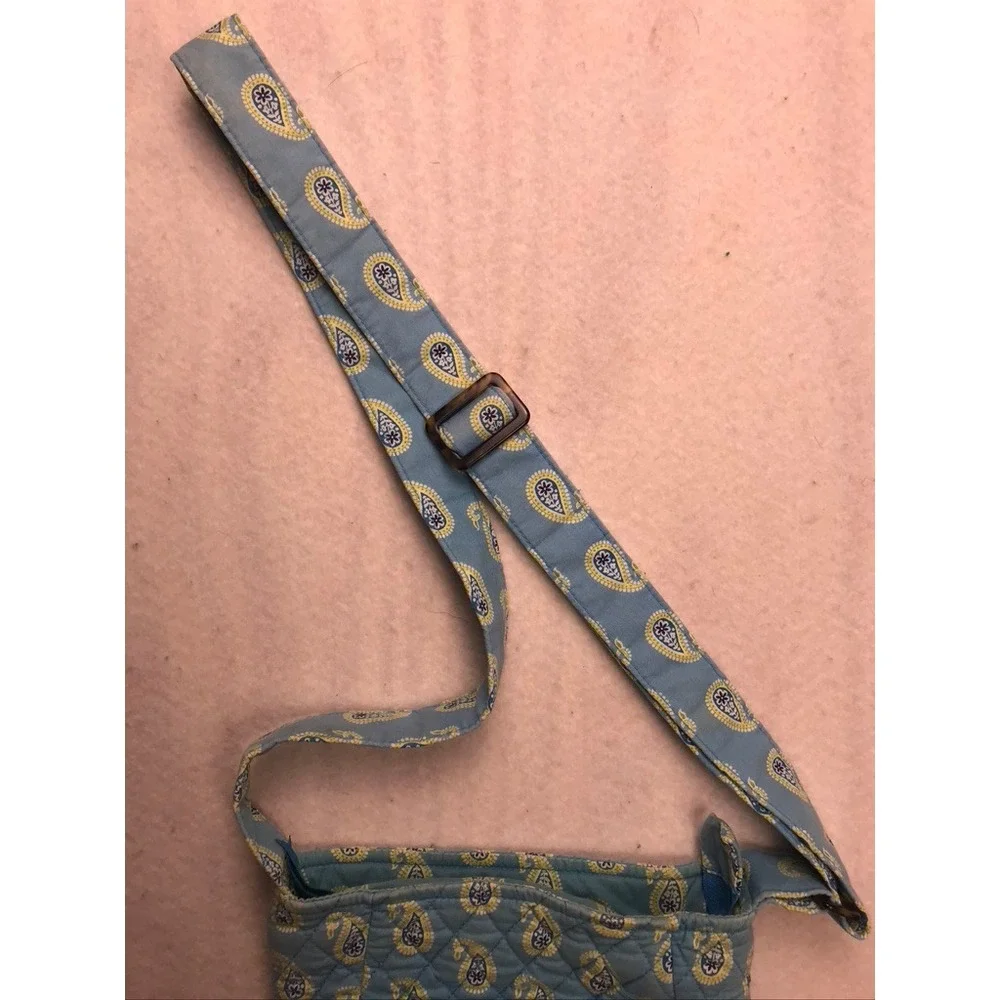 Vera Bradley Crossbody Bag Women Small Blue Quilted Paisley Hipster‎ Spring